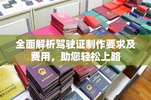 点军全面解析驾驶证制作要求及费用，助您轻松上路